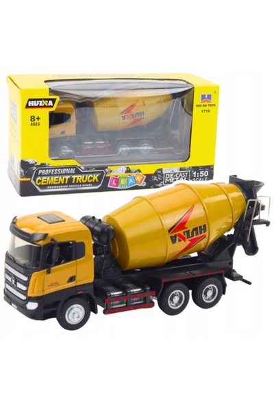 LeanToys Model static de betonieră 1:50 HUINA Metalic