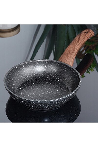 NO BRAND Tigaie din GRANIT pentru prăjit și fiert la foc mic VILDE 16 cm, com...