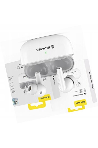 Blavec Căști BW-01 TWS albe intraauriculare Bluetooth pentru iPhone 14 Pro
