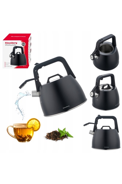 Klausberg Oală de oțel cu fluier de apăsare 2,5L KB-7915