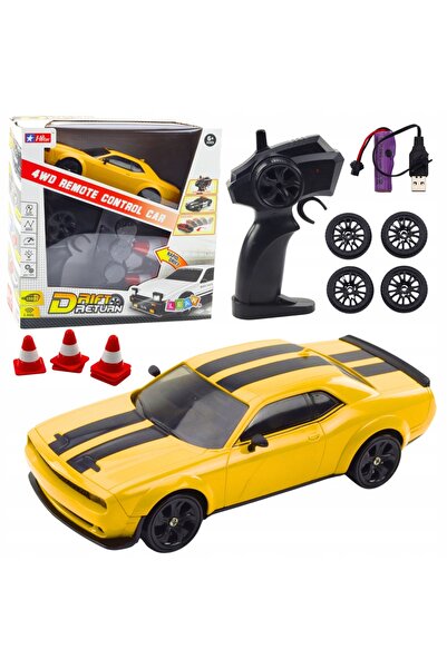 LeanToys Mașină de drift telecomandată 4x4 - Galbenă