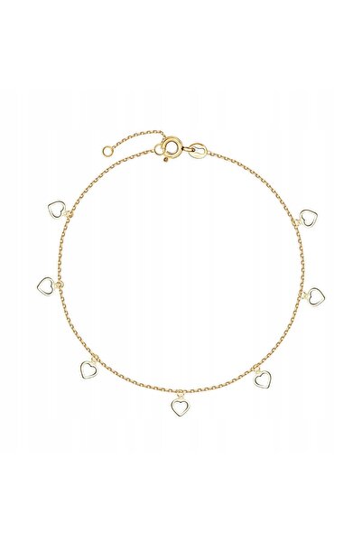 Verona Brățară aurie cu inimioare 18cm BXX6393 333 Staviori