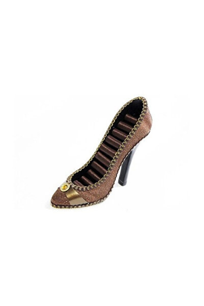 velve Suport Jewel Shoe, pentru bijuterii, sub forma de pantof, 17 cm, Gold