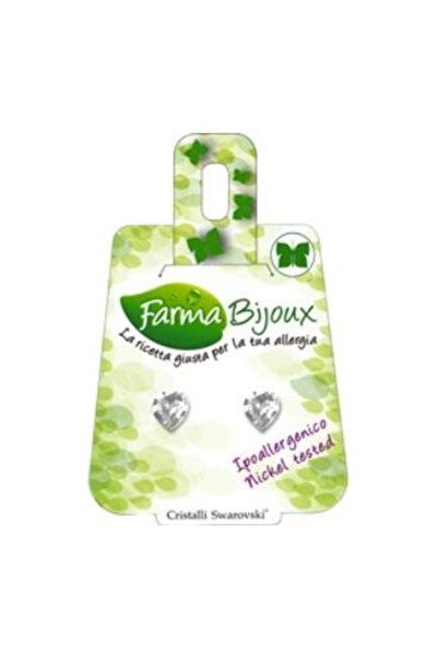 Farma Bijoux Υποαλλεργικά σκουλαρίκια με Swarovski ®   κρύσταλλο, σχήμα καρδι...