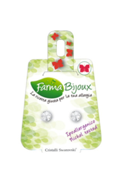 Farma Bijoux Υποαλλεργικά σκουλαρίκια με Swarovski ®   κρύσταλλο, στρογγυλό, ...