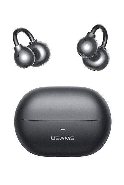Usams Ακουστικά με θήκη φόρτισης Echo R02, OWS, Φ11mm, 50/300mAh, μαύρο