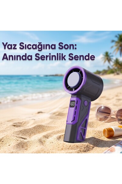 wiks Yazlık Taşınabilir Cep Vantilatörü - Sessiz Çalışan Güçlü Motorlu Fan