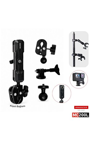 Knmaster MC-200L – Çift Bağlantılı Motosiklet Aksiyon Kamera Destek Aparatı
