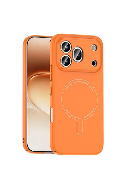 Microsonic Honor 600 Pro 5g Compatible Case Airfit Magsafe Orange