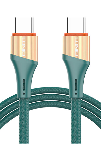LDNIO Καλώδιο USB-C σε USB-C LC631C, 65W PD, 1μ, πράσινο