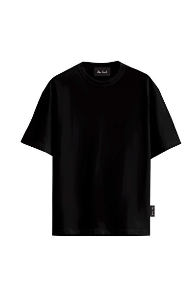 John Frank KOTON MODAL T-SHIRT SİYAH