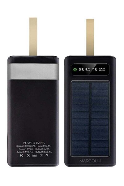 Margoun 50000 mAh New Solar Power Bank Outdoor Portable Fast Charge External ...