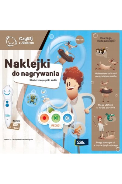 NO BRAND Jucărie educativă ALBI Citește cu Albik Stickers