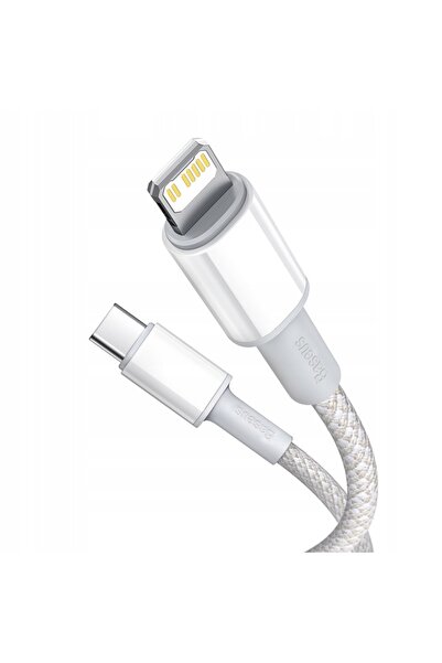 NO BRAND Cablu USB-C - Lightning BASEUS 1 m Alb