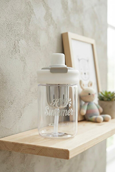 Kitchen Life Detox Water Bottle with Strap, Straw, Leak-Proof Fruit Container...