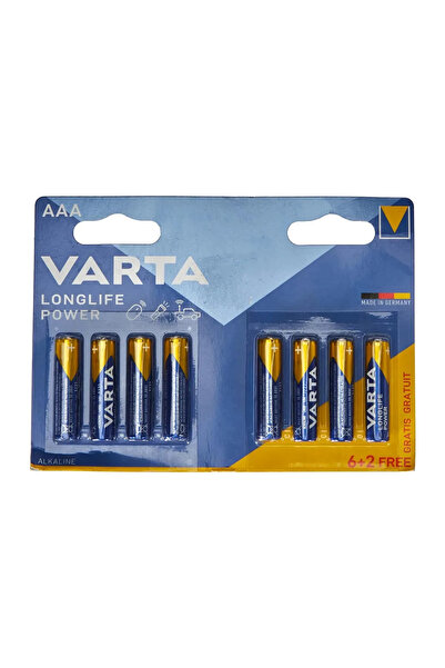 Varta Baterie LongLife Power AAA - LR03 1.5V (Alcalina) 8 buc