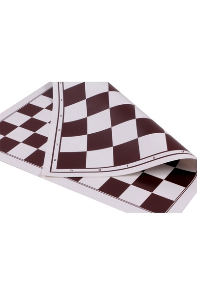 Sunrise Chess & Games Vinyl roll-up chessboard + 100 checkers (double sd, whi...