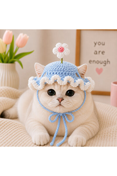 mühre Daisy Detail Cat Hat Pet Accessory