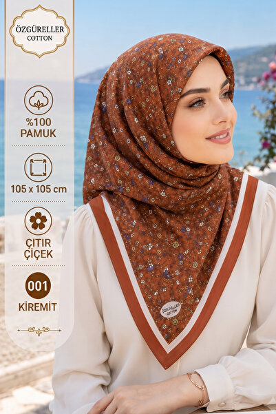 ÖZGÜRELLER Özgüreller, 105x105 cm Çıtır Desen Yazma , %100 Pamuklu Hediyelik ...