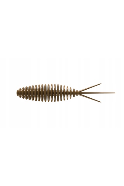 NO BRAND LIBRA LURES Turbo Worm 5,6 cm maro