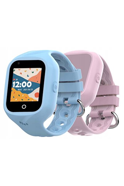 Celly Smartwatch pentru copii 4G Albastru + Curea Roz