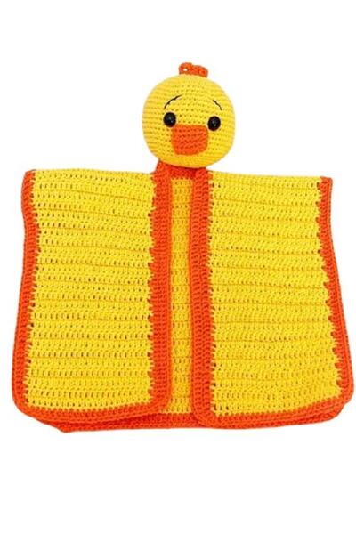 Havuç Kafa Ördek Uyku Arkadaşı Amigurumi Organik Oyuncak