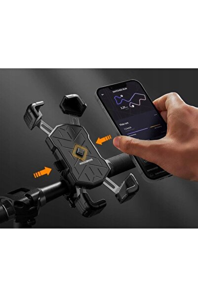 ROCKBROS Suport telefon pentru bicicletă 25210030001 Negru