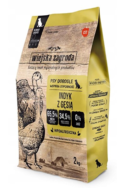 NO BRAND Hrana pentru caine RUSTIC GARDEN Curcan cu gasca M 2 kg