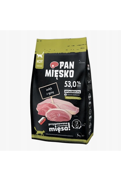 NO BRAND Hrană pentru pisici PAN MIĘSKO Curcan cu oaie 5 kg