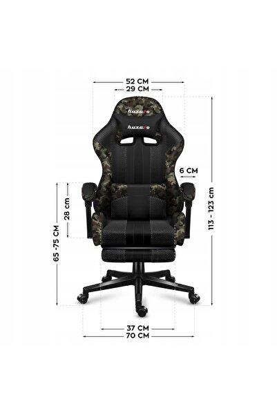 Huzaro Fotel de gaming Force 4.7 Camo Mesh