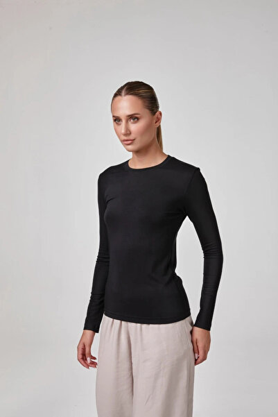 relactive 2601 Women's Uzunkol 0 Collar T-Shirt