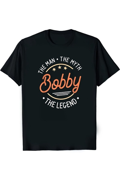 NOURAM تي شيرت رجالي بتصميم Man Myth The Legend - قميص ثقيل الوزن 180 جرامًا ...
