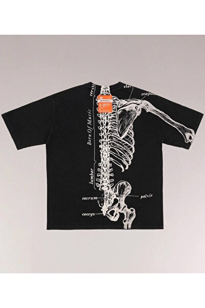 JANTIL MODA Black Unisex Oversize 100% Cotton Crew Neck Short Sleeve T-Shirt
