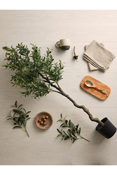 Yallabena Artificial Olive Tree, 120cm – Nordic Style Floor-Standing Faux Pla...