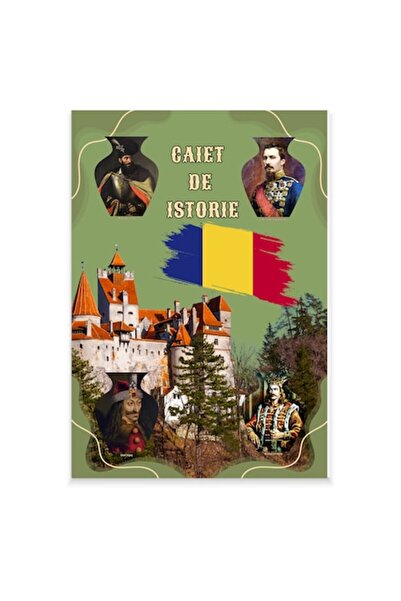 OEM Caiet Studentesc de istorie, 64 pagini, A4, studentesc, hartie 80g/mp, An...