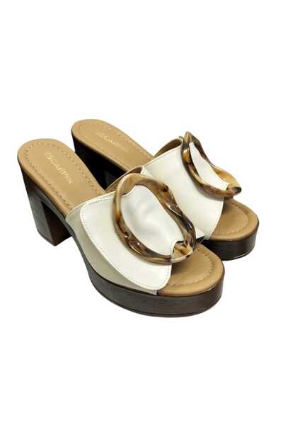Escarpinshoes KADIN HAKİKİ DERİ PLATFORMLU RAHAT GÜNLÜK TERLİK