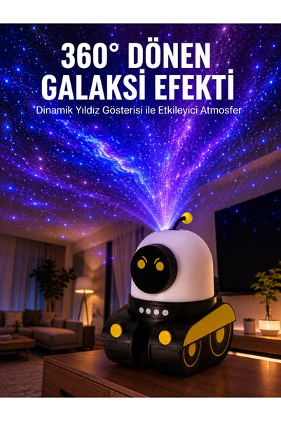 Eco Lounge Taşınabilir Lityum Bataryalı Led Gece Lambası ve Projektör Yeni Nesil