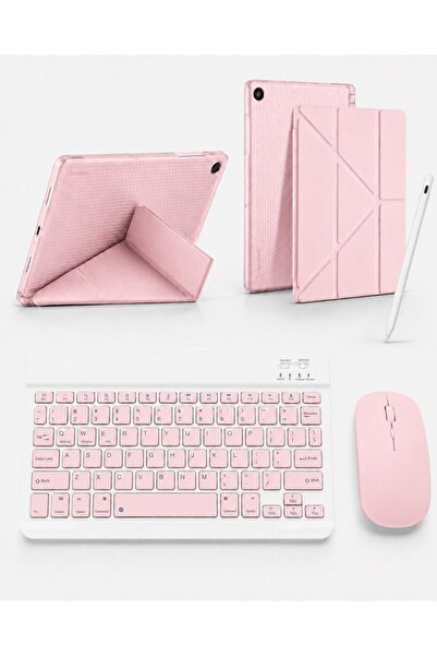 TUROTTO Galaxy Tab S11 X730 İle Uyumlu Standlı Kılıf Dokunmatik Kalem ve Klav...