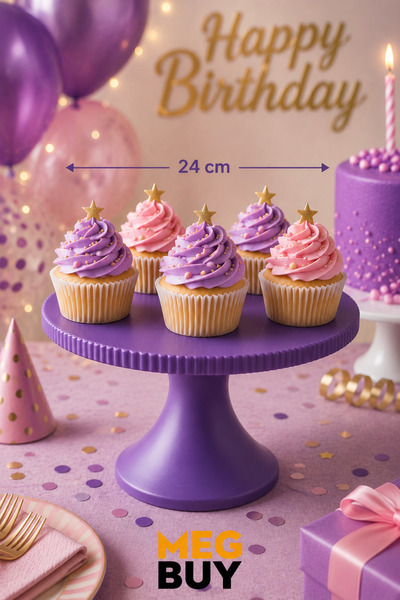 MEGBUY Cupcake Standı Pasta Kek Tatlı Sunumluk Ayaklı Dekoratif Servis Standı...