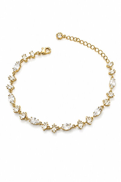DEMOKAN Steel Aisha Bracelet Marquise Stone Waterway Bracelet 17+5cm