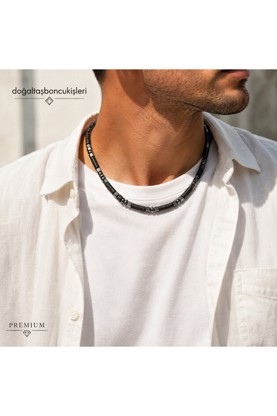 doğaltaşboncukişleri Men's Necklace Natural Stone