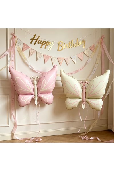 ÇITIPITISTORE 2-Pack Butterfly Balloon Party Concept