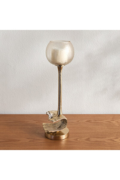 Generic Fatima Gildian Glass Votive Candleholder - 38 cm Color: Gold