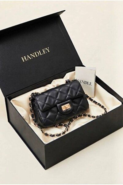 Handley Kadın Mini Kapitone Baskılı El Ve Omuz Çantası ( Ölçü Uzunluk 14 cm E...