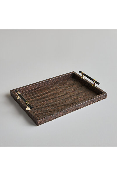 Generic Collin Decorative Tray Color: Brown