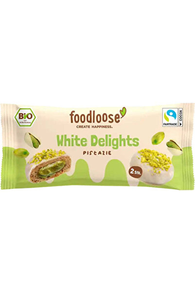 Foodloose Biscuiți Bio cu Fistic Delights Albi 40 g