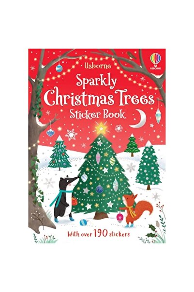 Usborne – Sparkly Christmas Trees – Sticker book for children 3+ years
