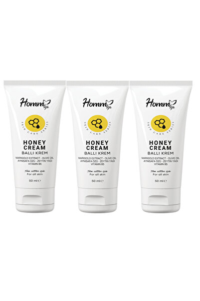 hommlife Homm Life Honey Cream 50 ml (Natural and Moisturizing) - 3 Pieces