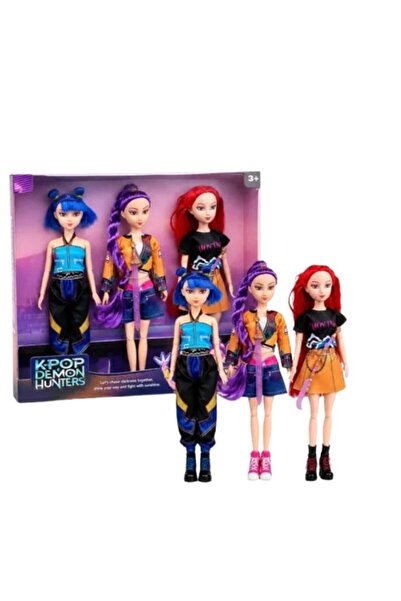 K-POP KPOP Demon Hunters Dolls 3/set Mobile Joints 29cm, with Accessories Dif...