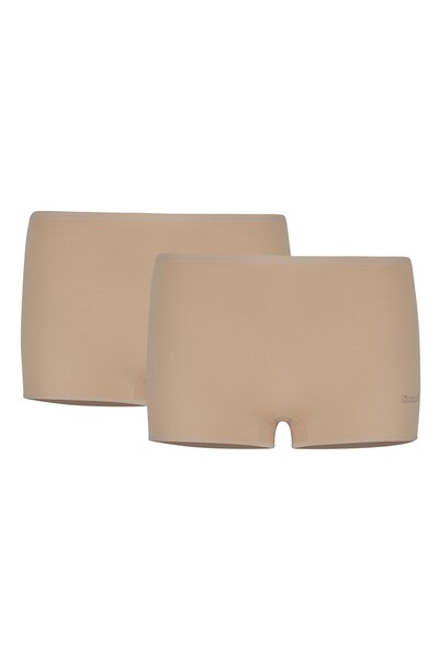 Kom Basic Women's Short Panties 2-Pack Skin Color